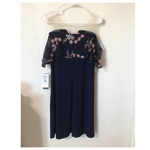 MSK Women Dress Size L Short Sleeve Cold-Shoulder